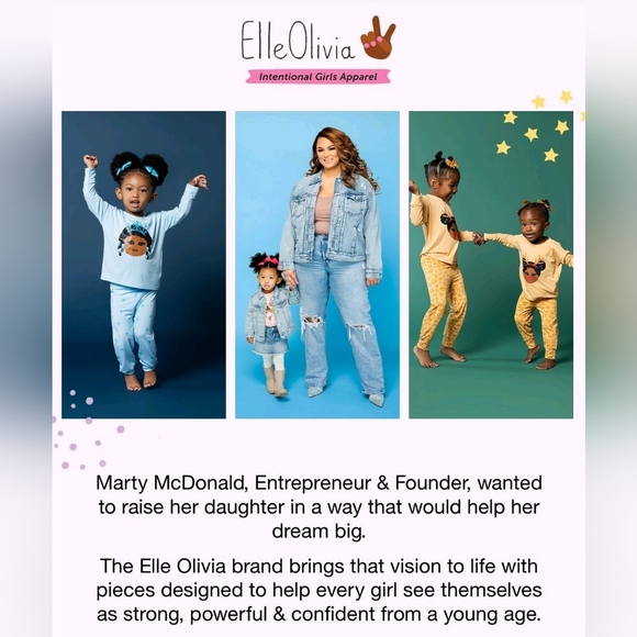 NWOT Elle Olivia Bamboo Long Sleeve, Pig-Tails Girly - Picture 6 of 8